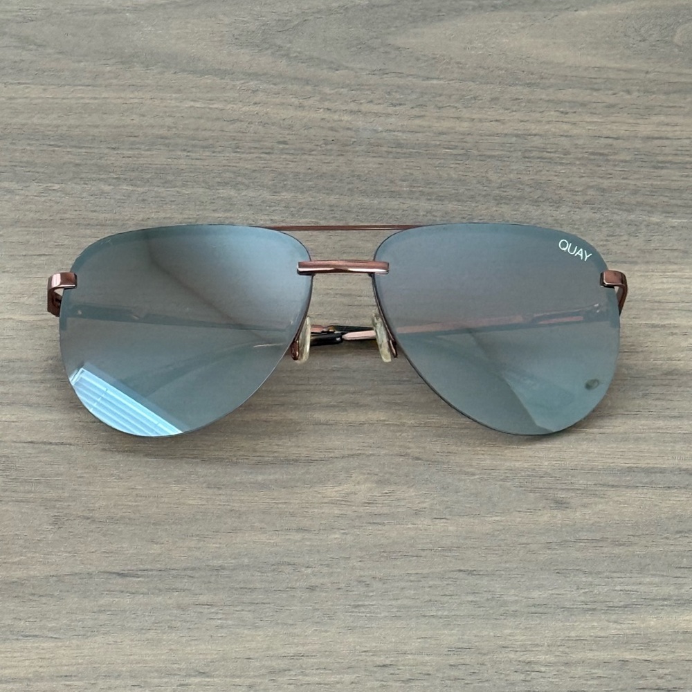 Quay Australia Aviator Sunglasses - Silver